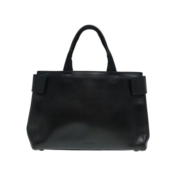 Pre Loved Prada Leather Tote Bag Classic Style Women Black Handbags - Picture 2 of 8